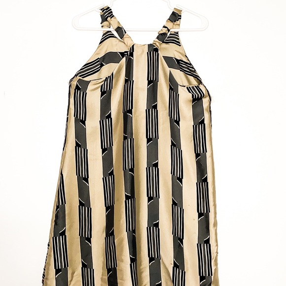 Silk golden dress - Picture 2 of 3